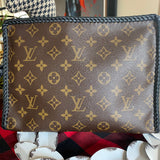 The Swan Crossbody - Vintage Monogram in Black