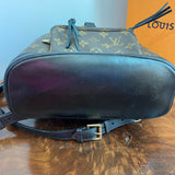 The Loon - Vintage Monogram Backpack in Black MM