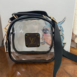 Take Me Out to the Ball Game - Black / Clear Crossbody Stadium Bag