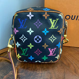 The Junco Crossbody Bag - Vintage Multicolor in Black