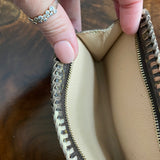 The Junco Wallet/Wristlet - Vintage Monogram with Ombre Brown