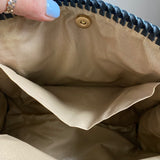 The Swan Crossbody/Tote - Vintage Dior Trotter Canvas in Navy (TWO straps!)