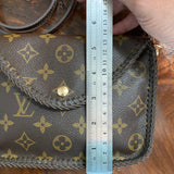 The Falcon with Sides - Monogram Crossbody in Chocolate