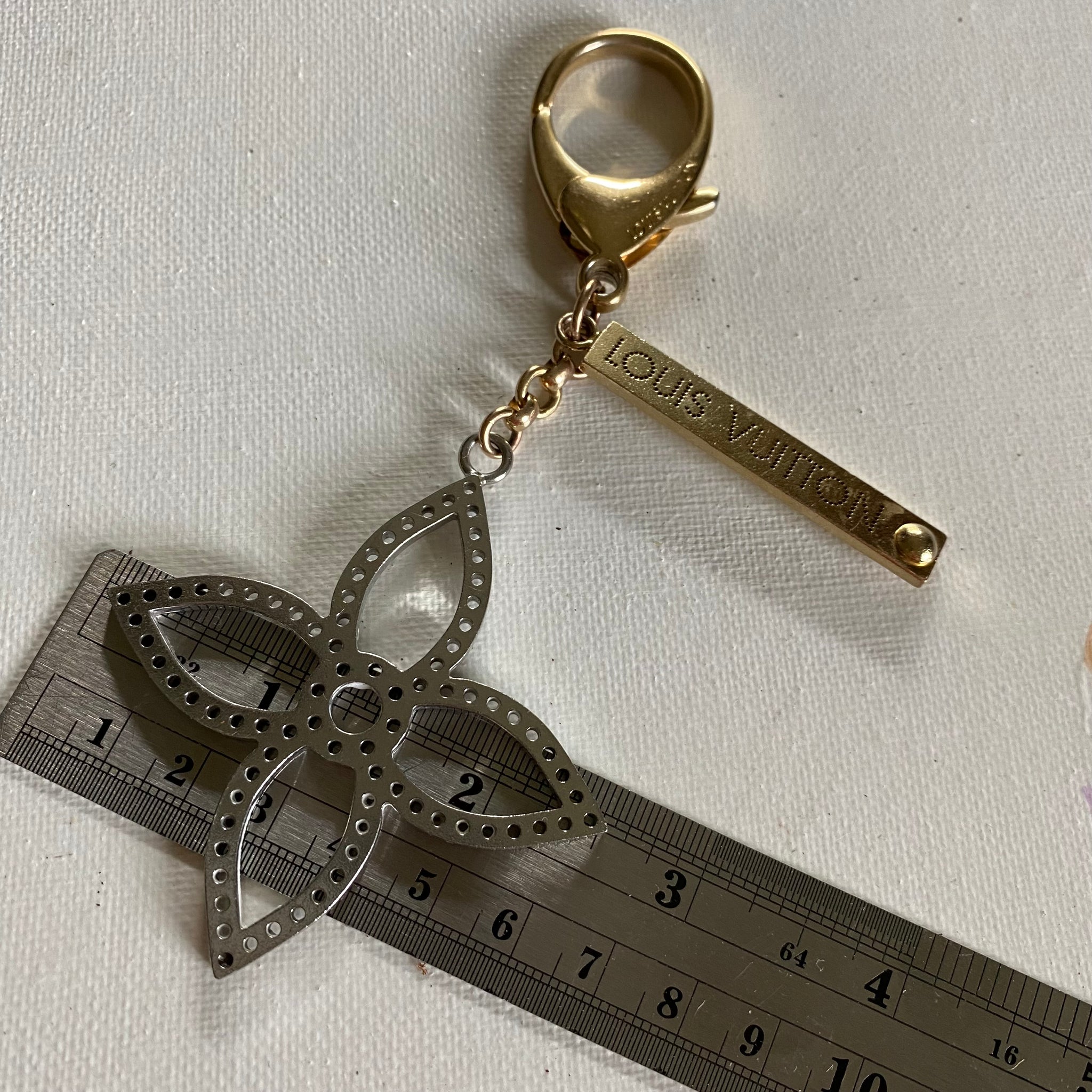 Authentic LV Quatrefoil with tag Purse Charm/Keychain – Beauty