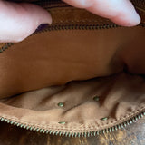 Dark Tan Leather Sling Bag/Fanny Pack/Bumbag - Monogram LV