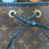 The Owl - Vintage Monogram Shoulder Bag in Black