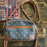 The Sparrow Crossbody Bag in Tan Monogram