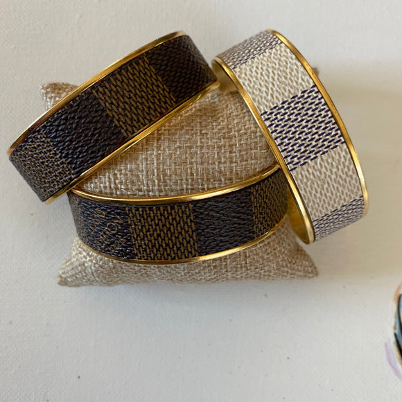 Upcycled LV bangle bracelet set – Sorelle Gifts