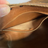 The Partridge - Vintage Monogram in Black Fringe Crossbody Bag