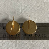 Mixed Metal GG Button Earrings