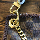 The Nuthatch - Vintage Damier Crossbody with Cheetah Strap