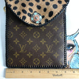 The Robin - Vintage Monogram Cheetah Crossbody