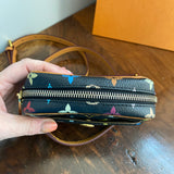 The Junco Crossbody Bag - Vintage Multicolor in Black