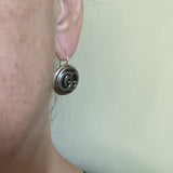 Mixed Metal GG Button Earrings