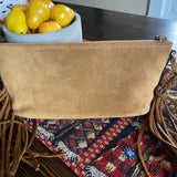 The Junco - Vintage Suede GG in Tan Crossbody