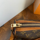The Partridge Crossbody Bag - Vintage Monogram in Tan Fringe