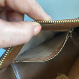 The Partridge Crossbody Bag - Vintage Monogram in Tan Fringe