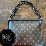 The Swan Crossbody - Vintage Monogram in Black