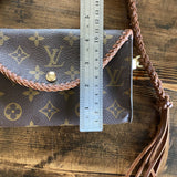 The Junco - Vintage Monogram in Whiskey Crossbody Bag