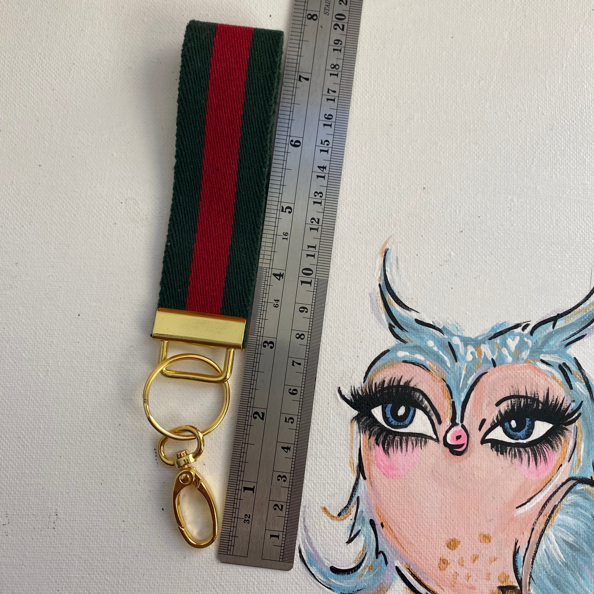 Gucci Wristlet Keychain Beauty Bird Vintage
