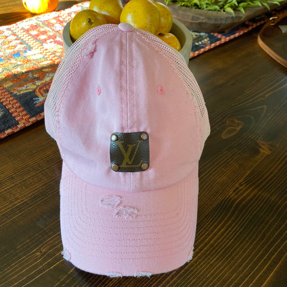 pink louis vuitton hat