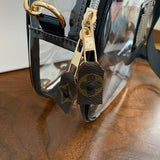 Take Me Out to the Ball Game - Black / Clear Crossbody Stadium Bag