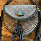 The Dove - Vintage Monogram Black Crossbody
