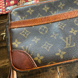 The Sparrow Crossbody Bag in Tan Monogram