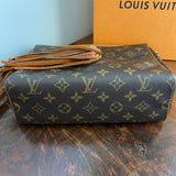 The Partridge Crossbody Bag - Vintage Monogram in Tan Fringe