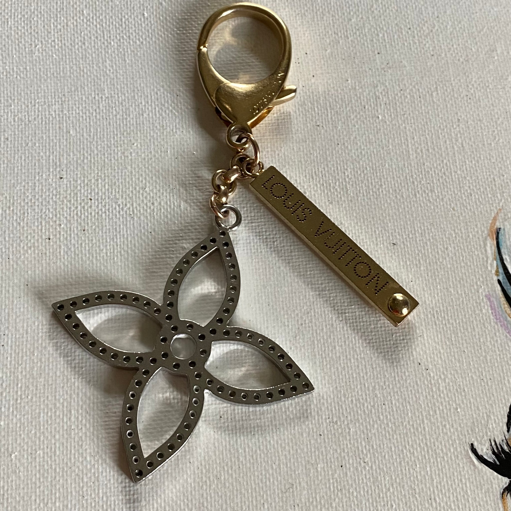 Authentic LV Quatrefoil with tag Purse Charm/Keychain – Beauty