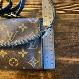 The Junco Crossbody Bag - Vintage Monogram in Black