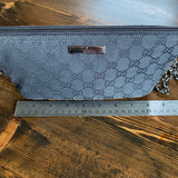 The Junco - Vintage GG Canvas in Black Crossbody