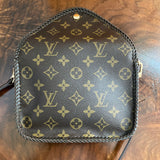 The Falcon with Sides - Monogram Crossbody in Chocolate