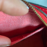 The Kinglet - Vintage Epi in Red Crossbody Bag