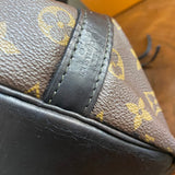 The Owl - Vintage Monogram Shoulder Bag in Black
