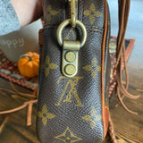 The Sparrow Crossbody Bag in Tan Monogram