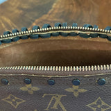 The Partridge - Vintage Monogram in Black Fringe Crossbody Bag