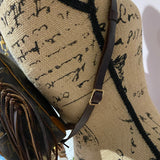 The Parrot Backpack - Monogram in Dark Brown Fringe