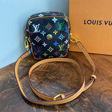 The Junco Crossbody Bag - Vintage Multicolor in Black