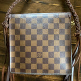 The Friar Crossbody in Damier Ebene