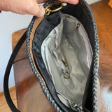 The Owl - Vintage Monogram Shoulder Bag in Black