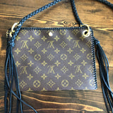 The Nuthatch - Vintage Monogram Black Crossbody
