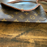 The Junco - Vintage Monogram in Whiskey Crossbody Bag