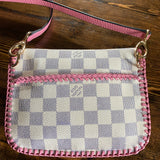 The Falcon - Damier Azur and Pink Small Crossbody