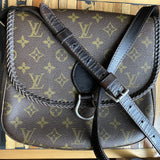 The Swift - Vintage Monogram in Chocolate Crossbody