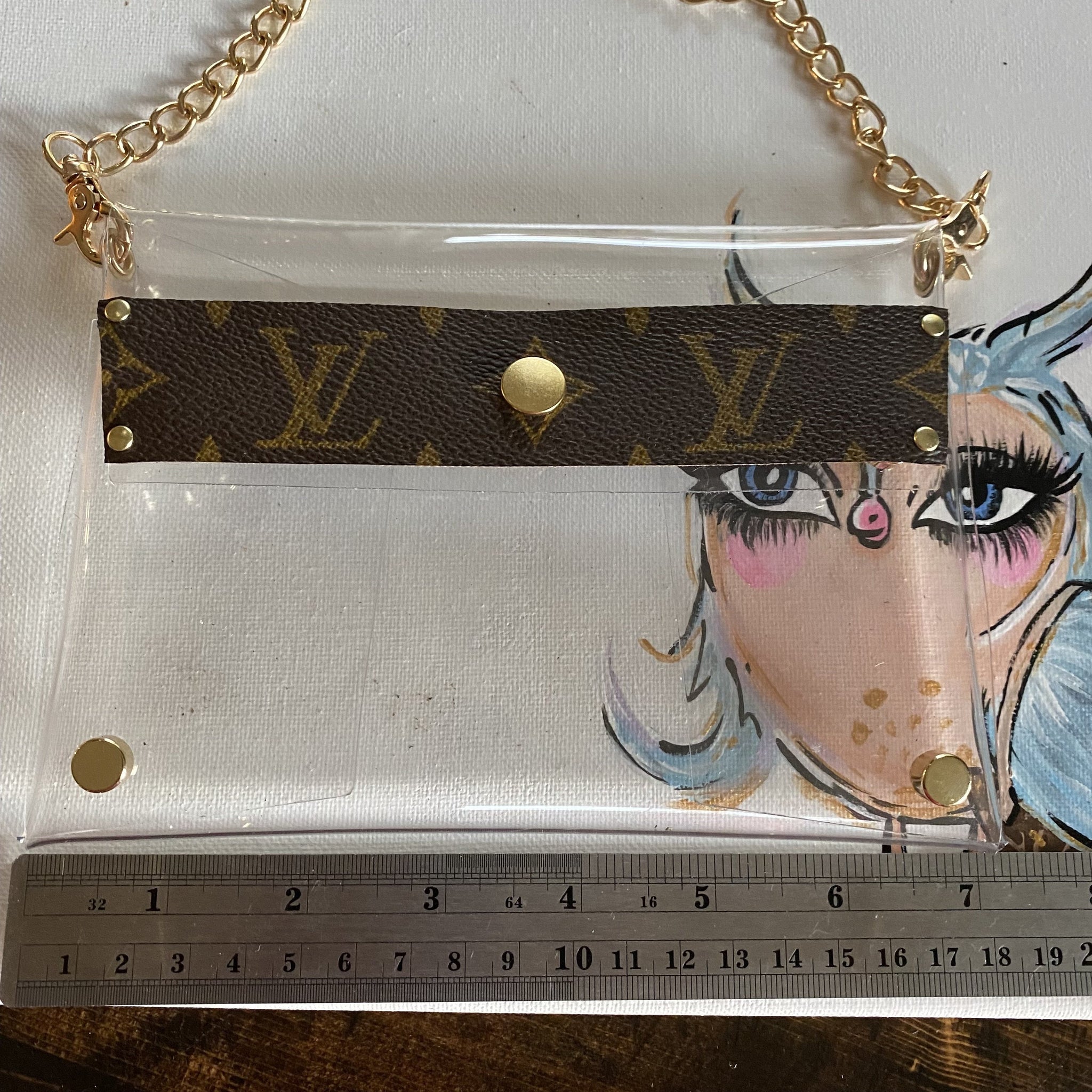 lv clear purses for women stadium