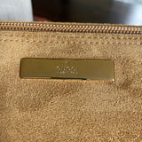 The Junco - Vintage Suede GG in Tan Crossbody
