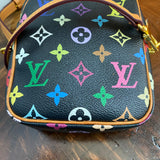 The Junco Crossbody Bag - Vintage Multicolor in Black