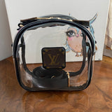 Take Me Out to the Ball Game - Black / Clear Crossbody Stadium Bag