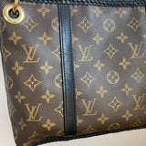 The Owl - Vintage Monogram Shoulder Bag in Black